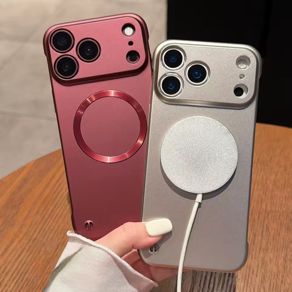 Rahmenlose Hartplastik MagSafe/Magnet Hülle/Case für iPhone 18 Pro, 18 Pro Max
