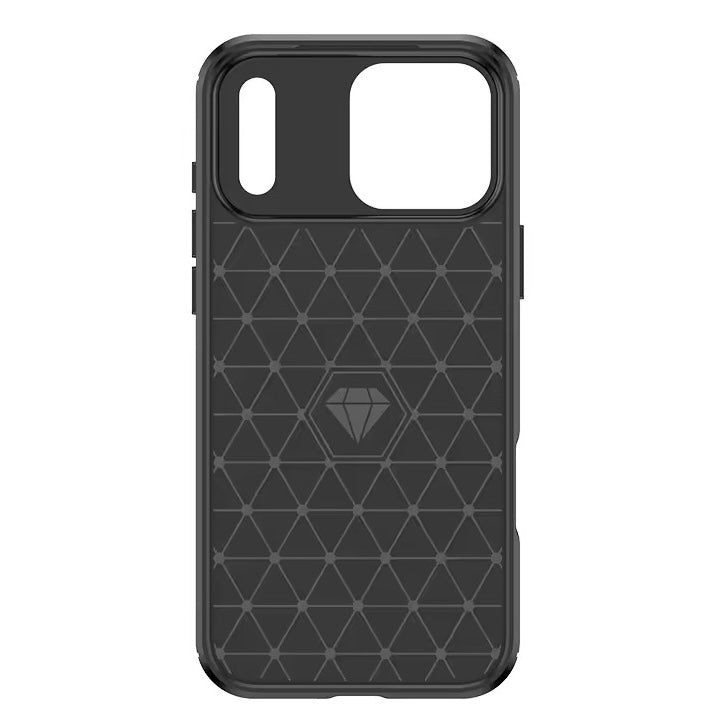 Metallstruktur/Carbon Optik Silikon Hülle/Case für iPhone 17 Pro, 17 Pro Max | ZITOCASES®