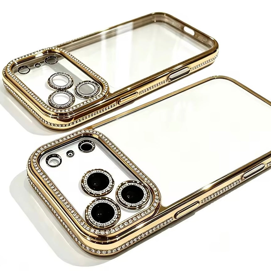 Transparente Glitzer/Diamant Hülle/Case für iPhone 18 Pro, 18 Pro Max