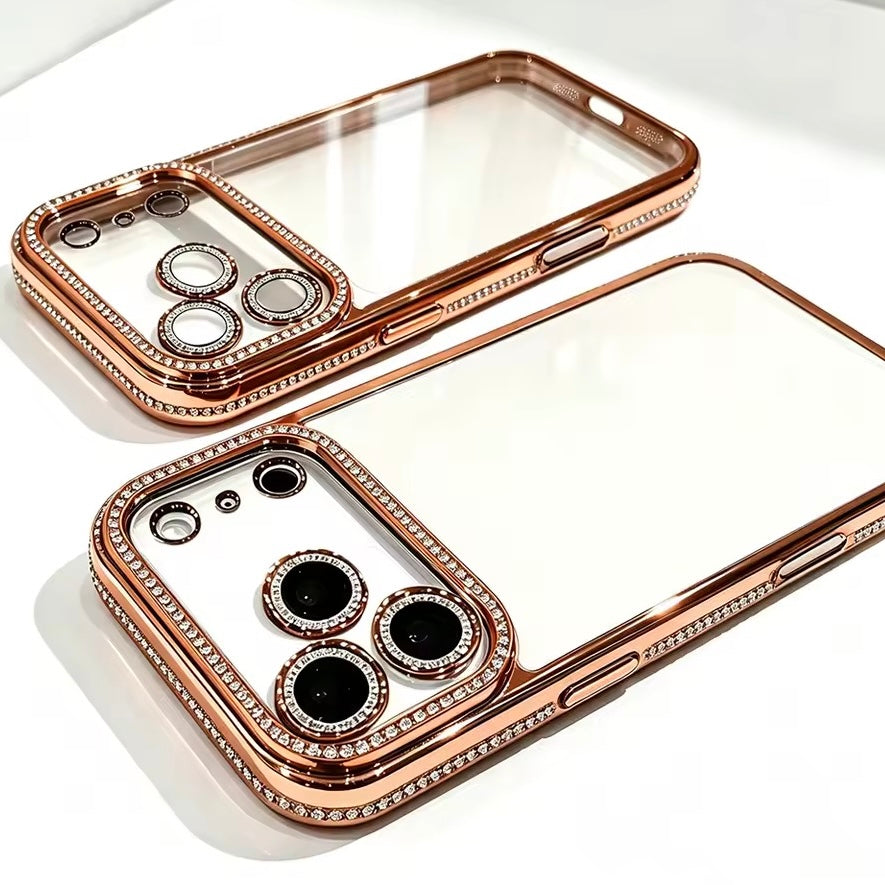 Transparente Glitzer/Diamant Hülle/Case für iPhone 18 Pro, 18 Pro Max