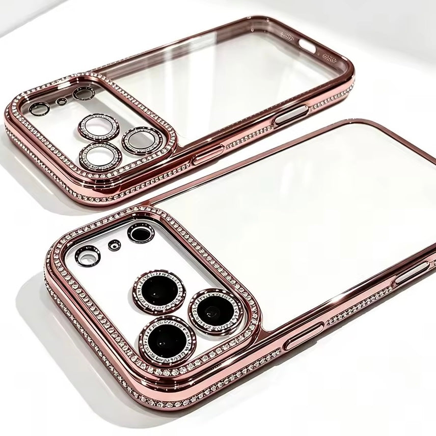 Transparente Glitzer/Diamant Hülle/Case für iPhone 18 Pro, 18 Pro Max