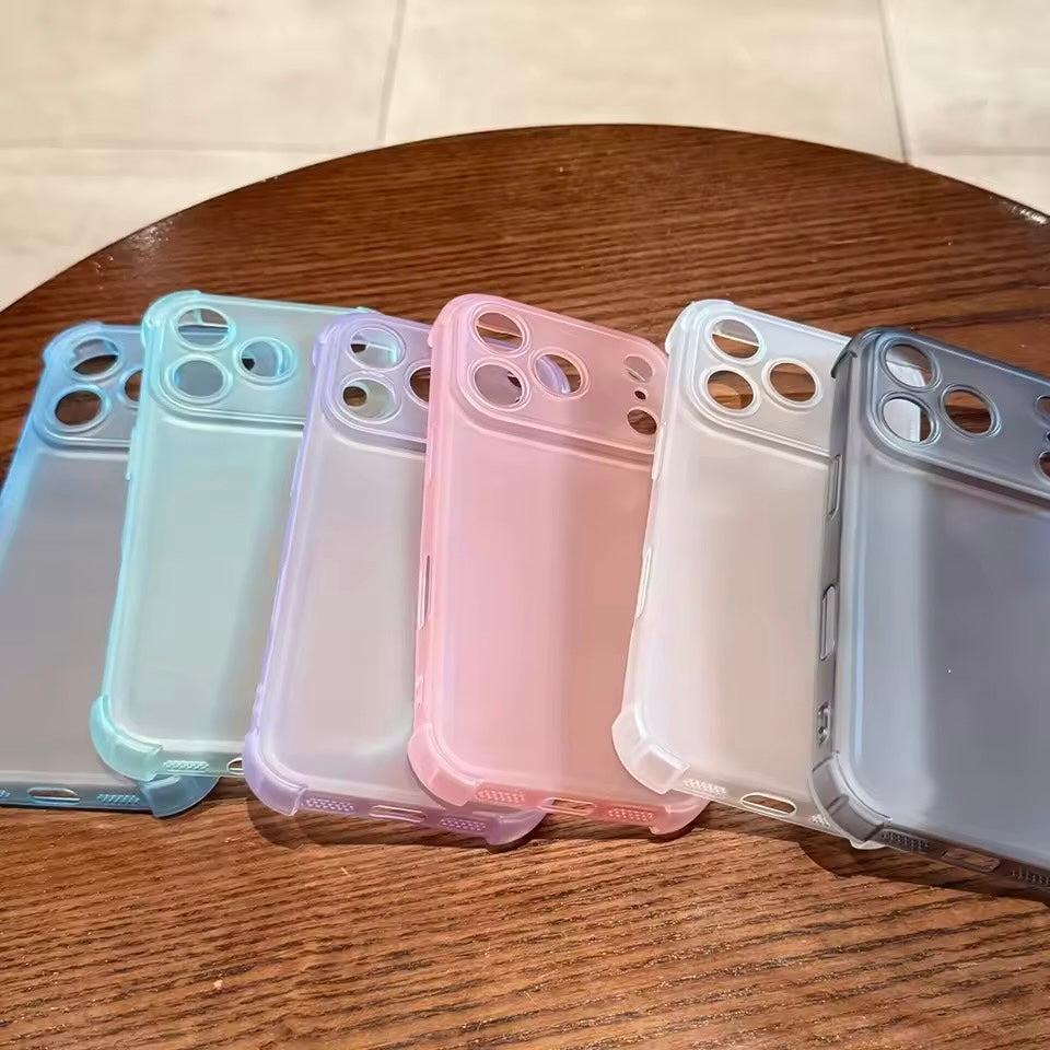 Matte/Transparente Airbag Silikon Hülle/Case für iPhone 18 Pro, 18 Pro Max