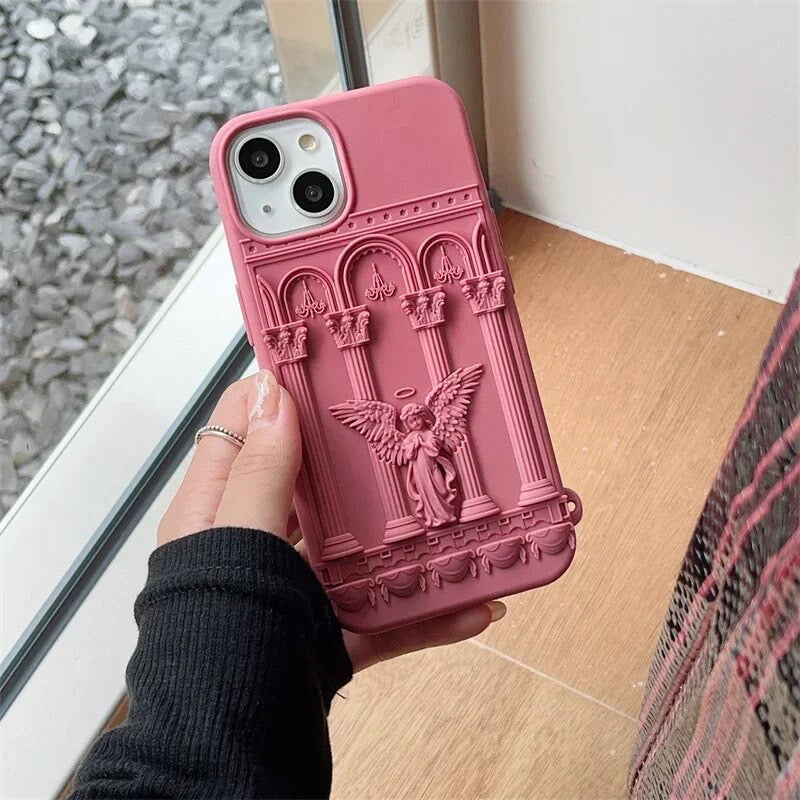 3D Engel Silikon Hülle/Case für iPhone 16, 16 Plus, 16 Pro, 16 Pro Max, 16e, 15, 15 Plus, 15 Pro, 15 Pro Max, 14, 14 Plus, 14 Pro, 14 Pro Max, 13, 13 Pro, 13 Pro Max, 13 Mini, 12, 12 Pro, 12 Pro Max, 12 Mini, SE, 11, 11 Pro, 11 Pro Max | ZITOCASES®