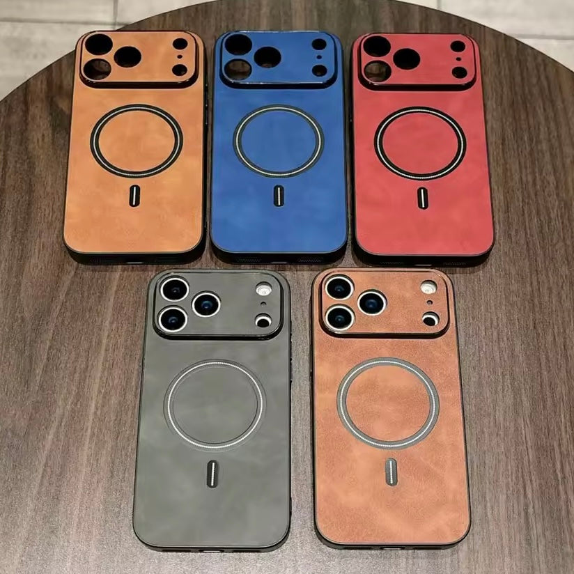 Kunstleder/Wildleder Optik MagSafe/Magnet Hülle/Case für iPhone 17 Pro, 17 Pro Max | ZITOCASES®