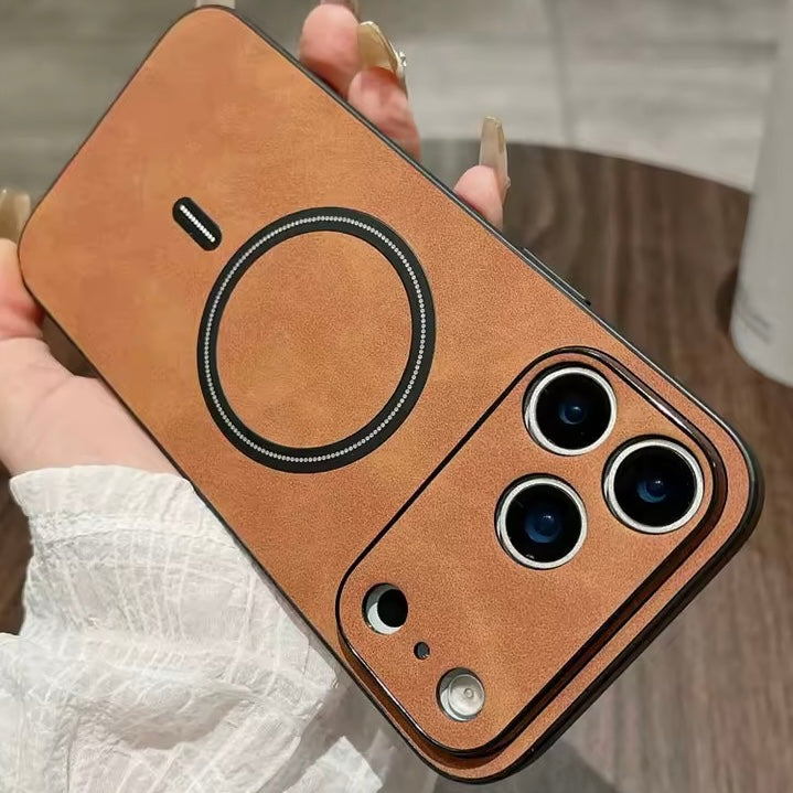 Kunstleder/Wildleder Optik MagSafe/Magnet Hülle/Case für iPhone 17 Pro, 17 Pro Max | ZITOCASES®
