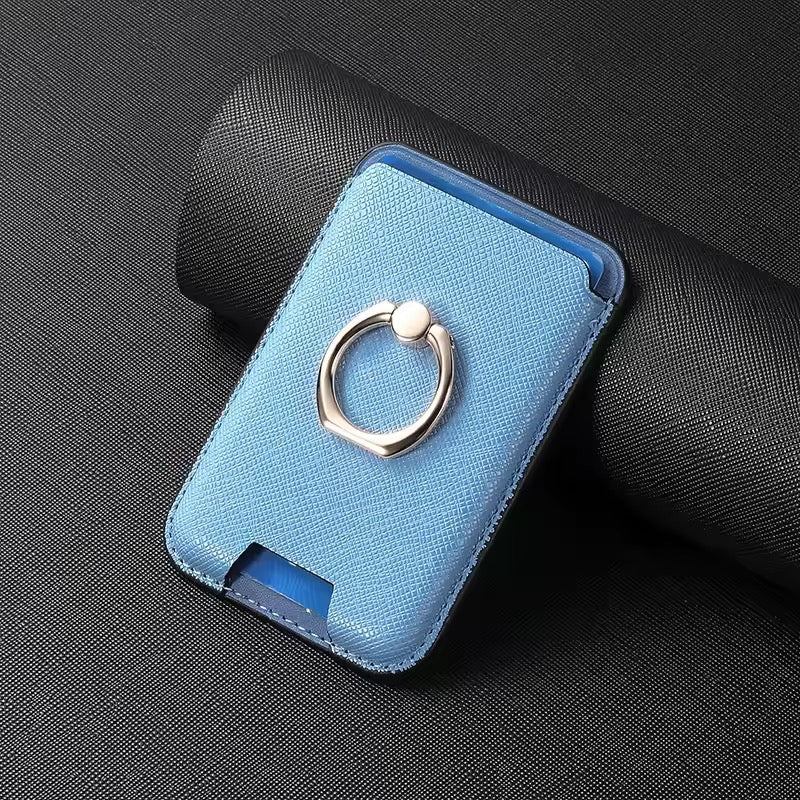 Kunstleder MagSafe/Magnet Wallet/Kartenhalter mit integriertem Ring