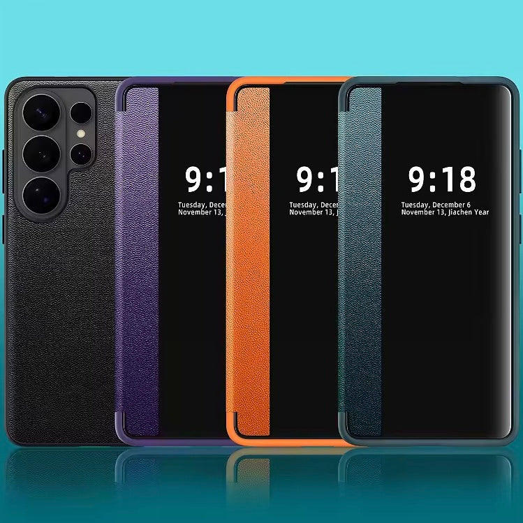 Transparente/Spiegel Kunstleder Klapp Hülle/Flip Case für Samsung Galaxy S26, S26 Plus, S26 Ultra | ZITOCASES®