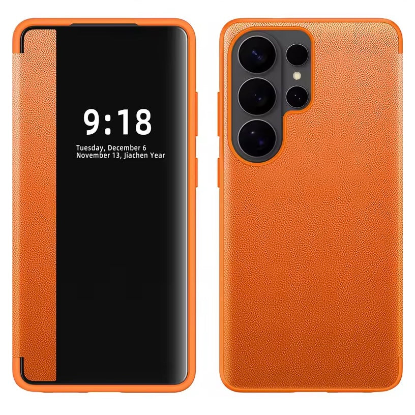 Transparente/Spiegel Kunstleder Klapp Hülle/Flip Case für Samsung Galaxy S26, S26 Plus, S26 Ultra | ZITOCASES®