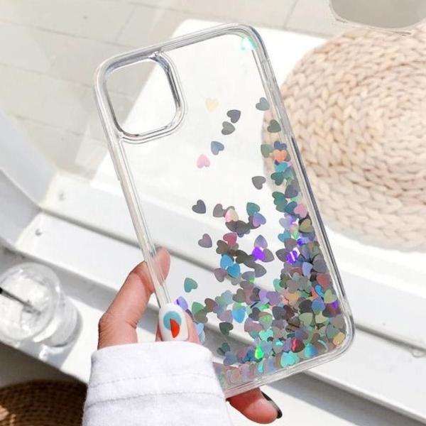 Liquid Schwimmende Glitzer Herz Hülle/Case verschiedene Farben für iPhone 16, 15, 14-Serie | ZITOCASES®