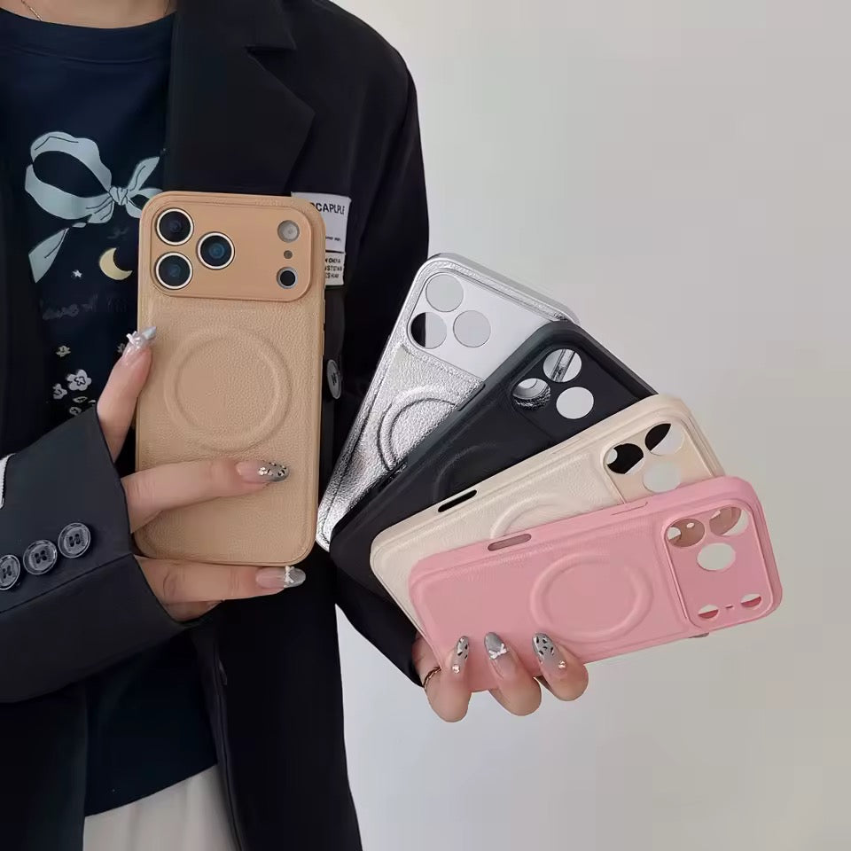 Kunstleder/Hochglanz MagSafe/Magnet Hülle/Case für iPhone 17 Pro, 17 Pro Max | ZITOCASES®