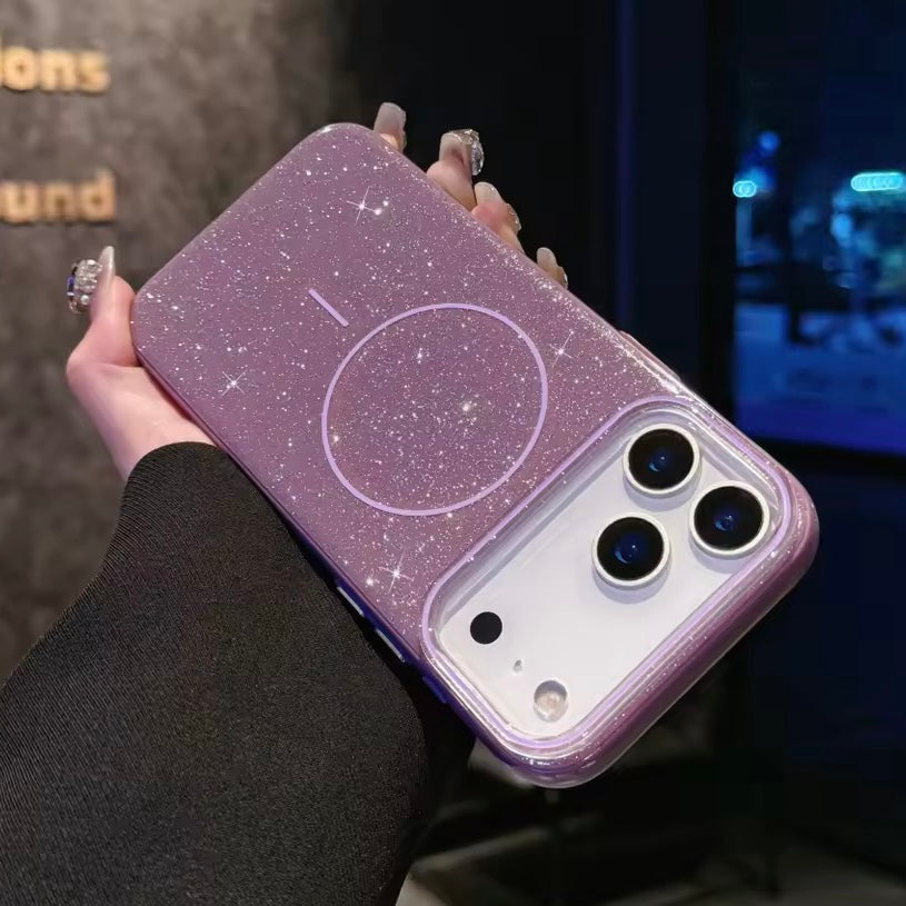 Bunte Glitzer MagSafe/Magnet Plastik Hülle/Case für iPhone 17 Pro, 17 Pro Max | ZITOCASES®