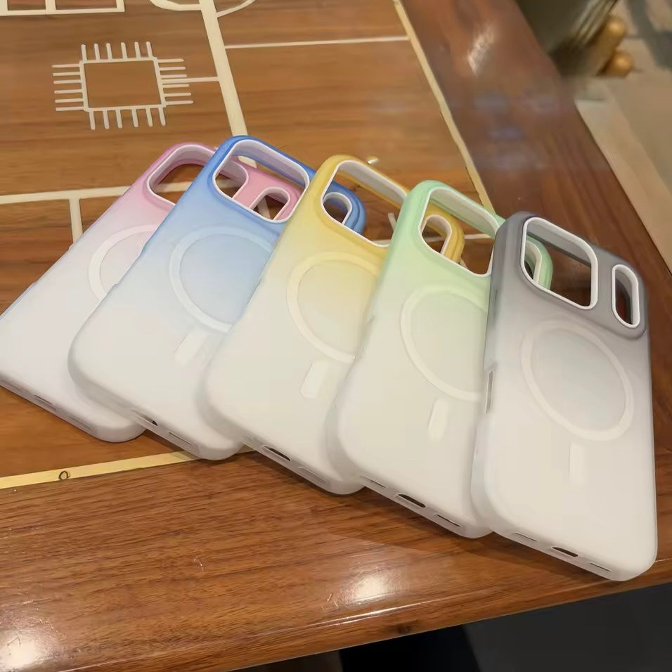 Matte Farbverlauf MagSafe/Magnet Silikon Hülle/Case für iPhone 17 Pro, 17 Pro Max | ZITOCASES®