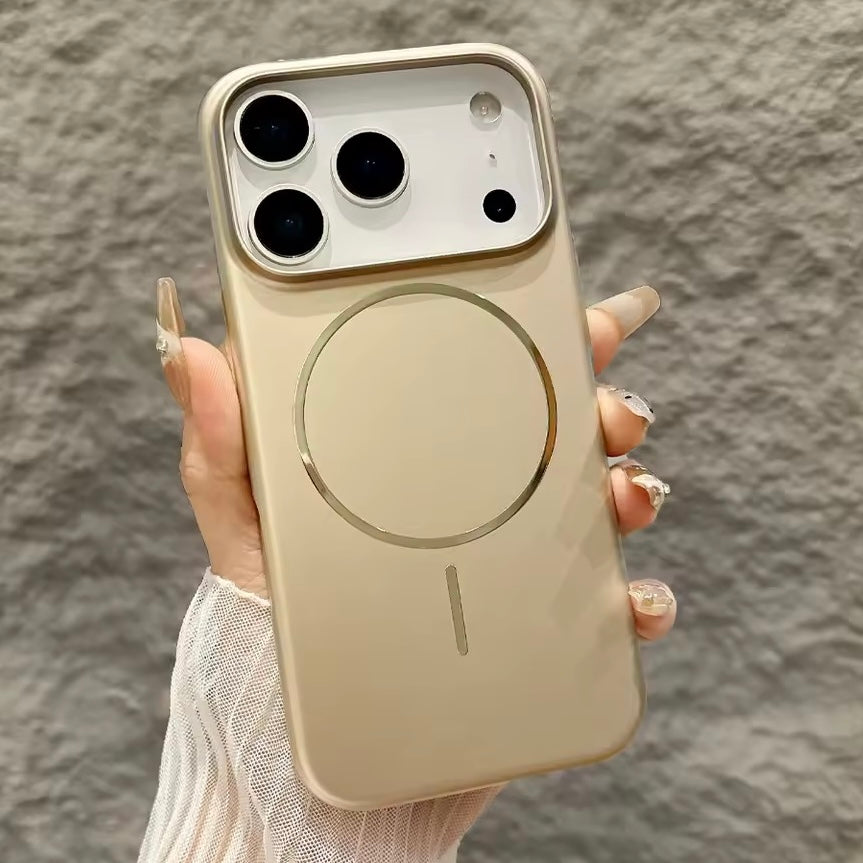 Metall Optik MagSafe/Magnet Silikon Hülle/Case für iPhone 17 Pro, 17 Pro Max | ZITOCASES®