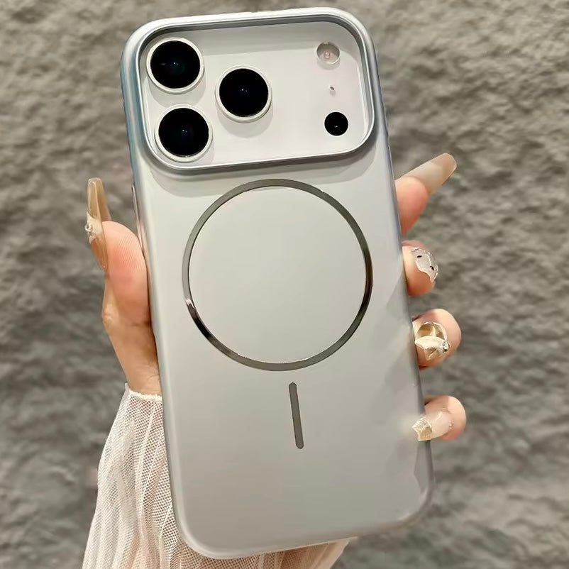 Metall Optik MagSafe/Magnet Silikon Hülle/Case für iPhone 17 Pro, 17 Pro Max | ZITOCASES®