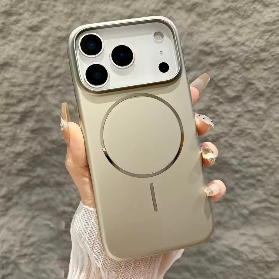 Metall Optik MagSafe/Magnet Silikon Hülle/Case für iPhone 17 Pro, 17 Pro Max | ZITOCASES®