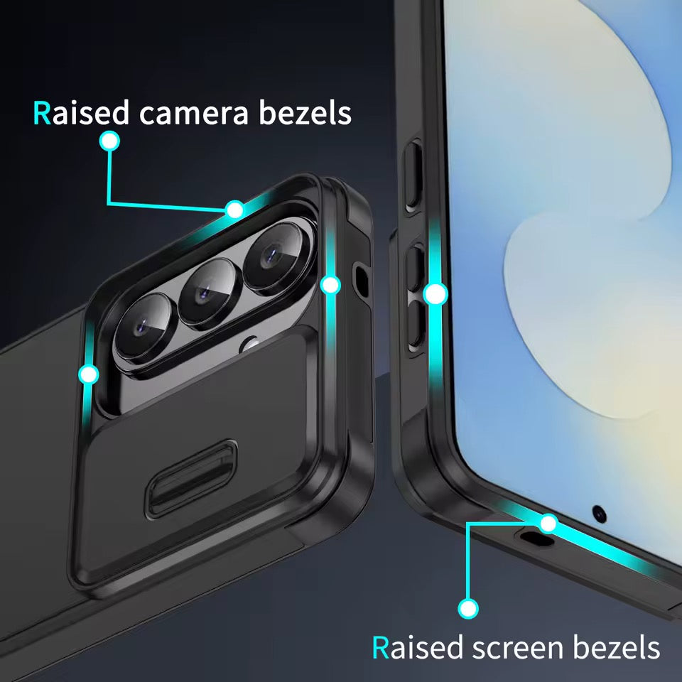Outdoor Hülle/Case mit verschiebbarer Kameraabdeckung für Samsung Galaxy S26, S26 Plus, S26 Ultra | ZITOCASES®