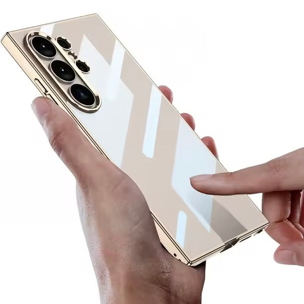 Transparente Hochglanz/Chrom Hülle/Case für Samsung Galaxy S26, S26 Plus, S26 Ultra