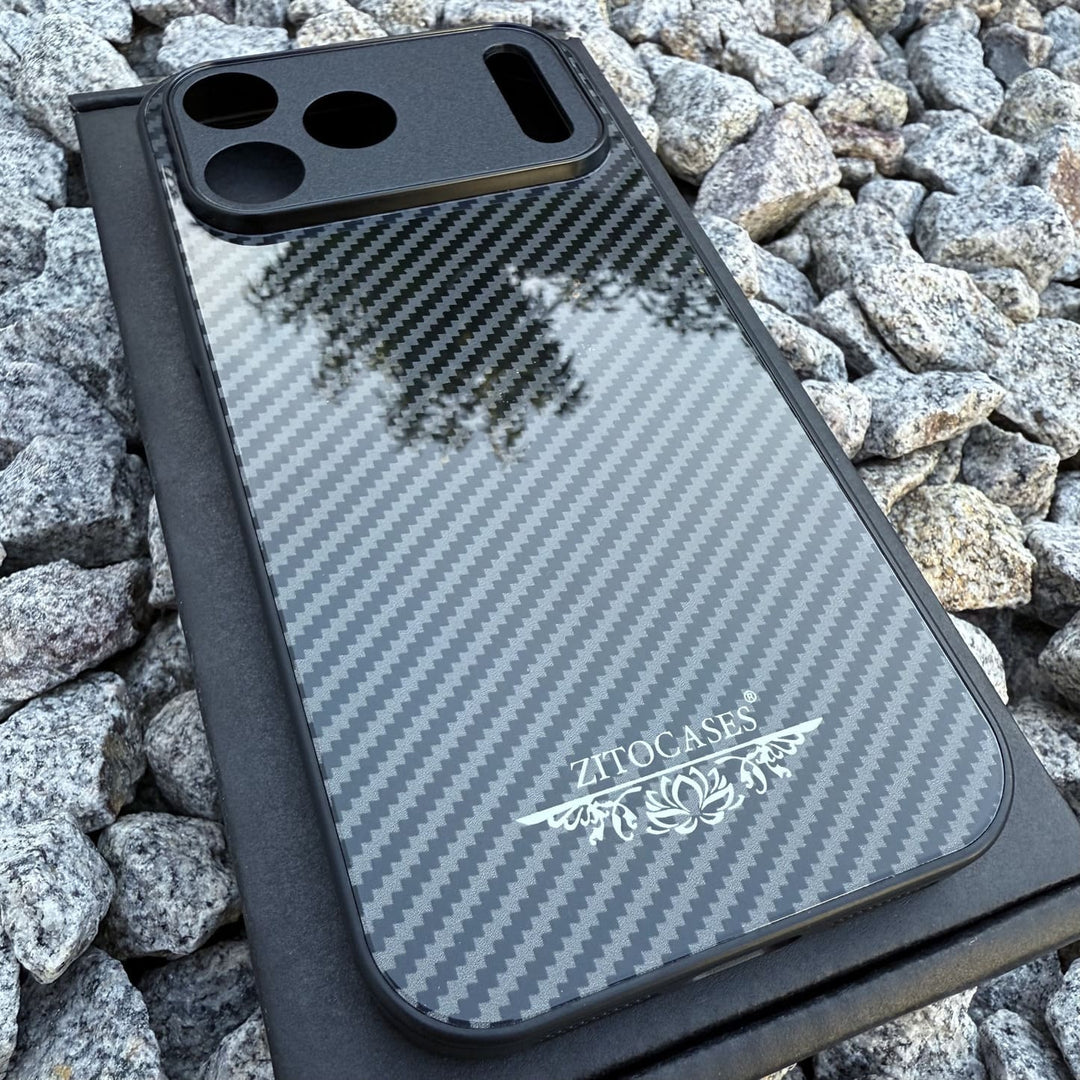 Carbon Optik Panzerglas Hülle/Case für iPhone 17 Pro, 17 Pro Max | ZITOCASES®