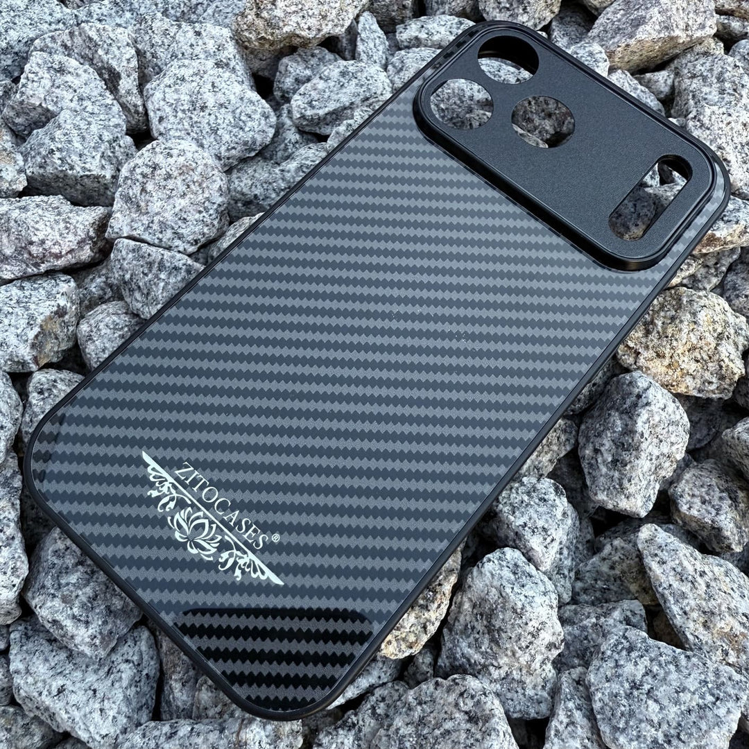 Carbon Optik Panzerglas Hülle/Case für iPhone 17 Pro, 17 Pro Max | ZITOCASES®