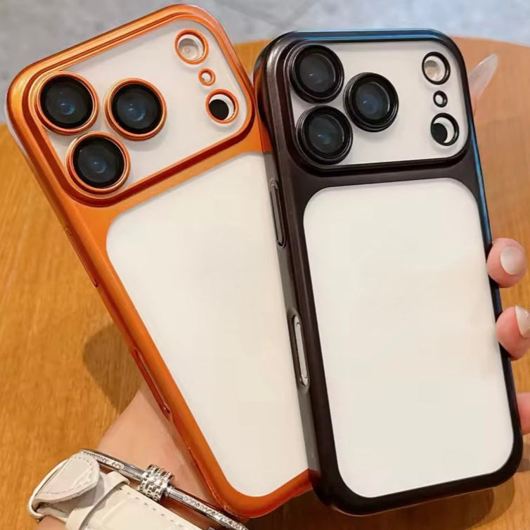 Transparente Hartplastik Hülle/Case mit farbigen Akzenten für iPhone 17 Pro, 17 Pro Max | ZITOCASES®