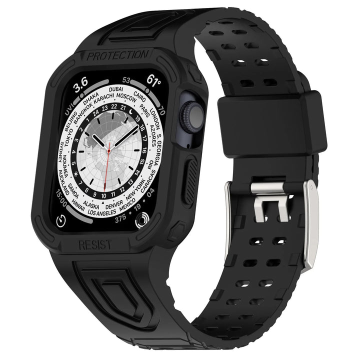 Silikon 2-in-1 Outdoor-Gehäuse Hülle/Case inkl. Silikon Armband für Apple Watch Series 10, 9, Ultra | ZITOCASES®