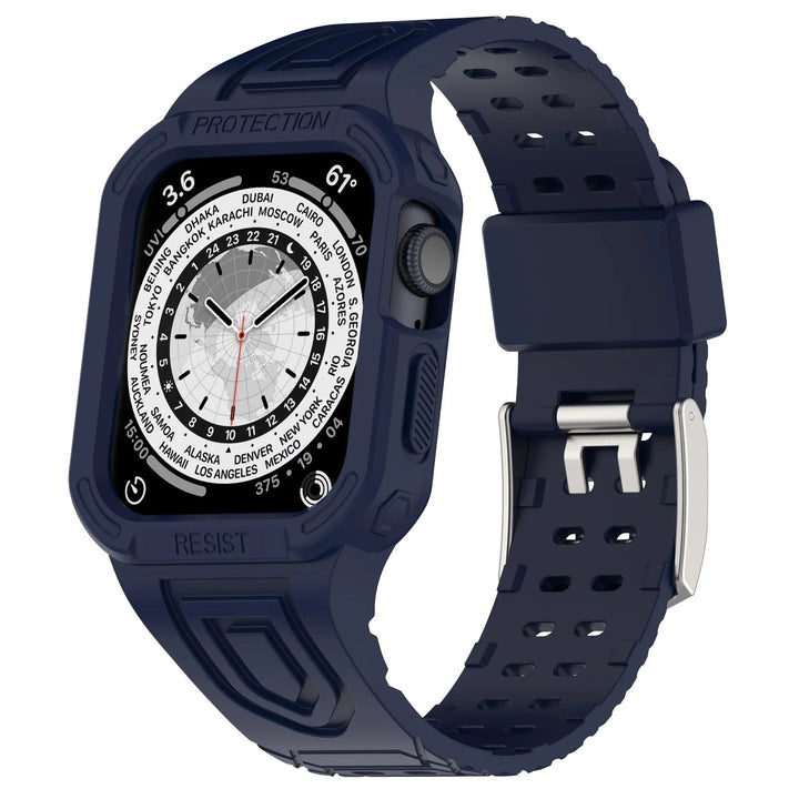 Silikon 2-in-1 Outdoor-Gehäuse Hülle/Case inkl. Silikon Armband für Apple Watch Series 8, 7, 6, SE | ZITOCASES®