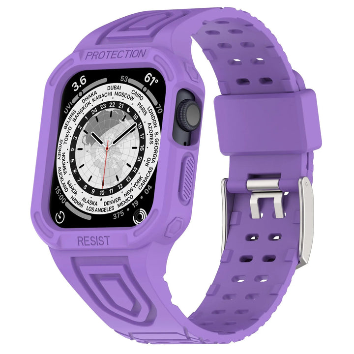 Silikon 2-in-1 Outdoor-Gehäuse Hülle/Case inkl. Silikon Armband für Apple Watch Series 8, 7, 6, SE | ZITOCASES®