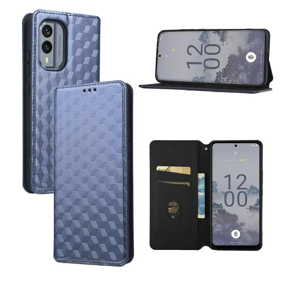 Kunstleder Geometrie-Muster Klapp Hülle/Flip Case für Nokia X-Serie | ZITOCASES®