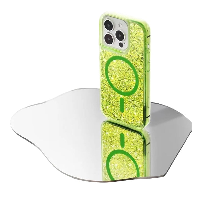 3D Liquid Glitzer MagSafe/Magnet Silikon Hülle/Case für iPhone 16, 15, 14-Serie | ZITOCASES®