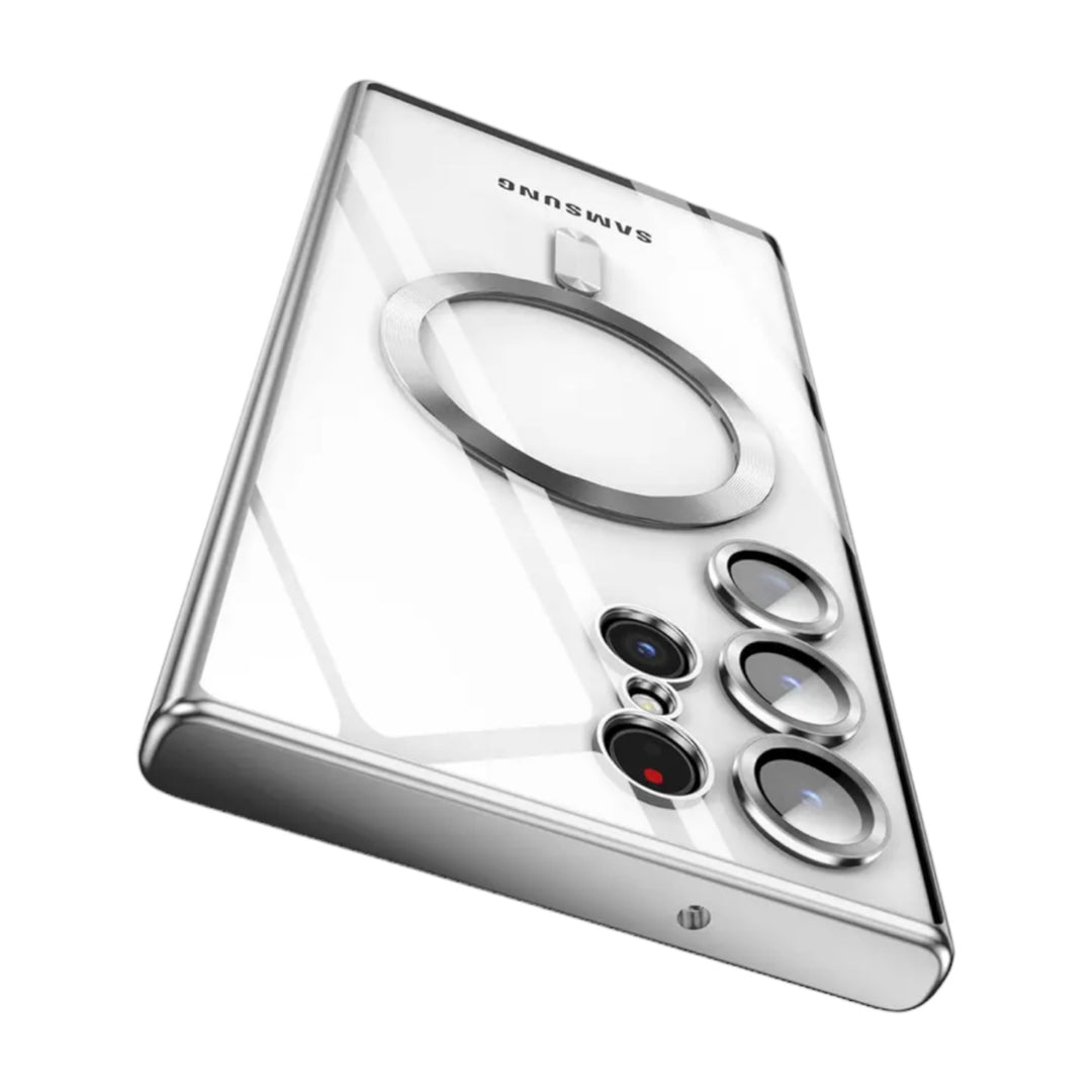 Transparent/Chrom MagSafe/Magnet Hülle/Case für Samsung Galaxy S24, S24 Plus, S24 Ultra, S24 FE, S23 FE, S23, S23 Plus, S23 Ultra, S22, S22 Plus, S22 Ultra, S21 FE, S21, S21 Plus, S21 Ultra, S20, S20 Plus, S20 Ultra, S20 FE, S10, Note 20 | ZITOCASES®