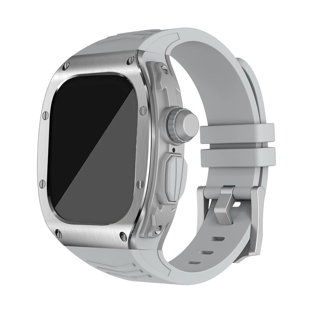 Edelstahl 2-in-1 Luxus-Gehäuse Hülle/Case inkl. Silikon Armband für Apple Watch Series 10, 9, 8, 7, 6, 5, 4, 3, 2, 1, SE, Ultra | ZITOCASES®