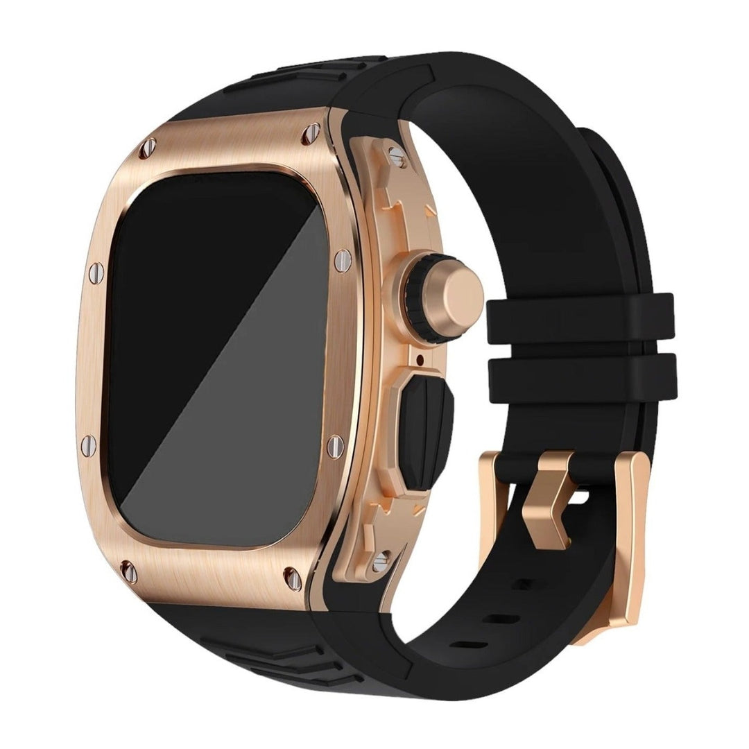 Edelstahl 2-in-1 Luxus-Gehäuse Hülle/Case inkl. Silikon Armband für Apple Watch Series 10, 9, 8, 7, 6, 5, 4, 3, 2, 1, SE, Ultra | ZITOCASES®