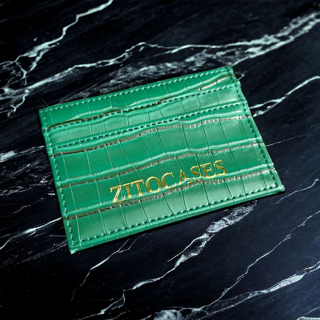 Krokodil Kunstleder Wallet/Kartenetui/Geldbörse/Kartenhülle/Kartenwallet | ZITOCASES®