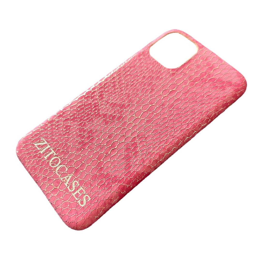 SALE | iPhone 11 Pro Max | Glänzende Schlangen-Leder Optik Hülle/Case | ZITOCASES®