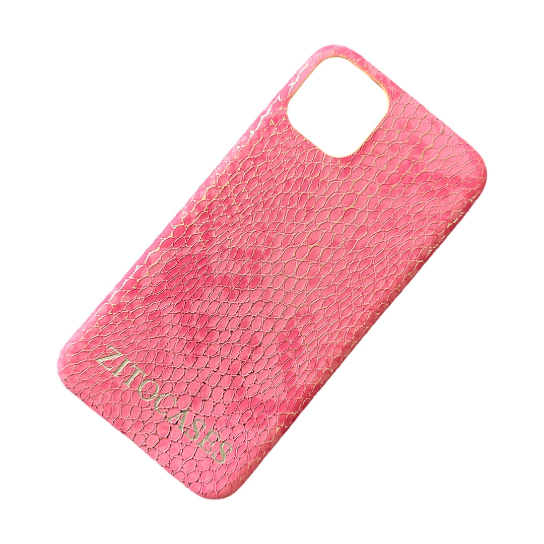 SALE | iPhone 11 Pro Max | Glänzende Schlangen-Leder Optik Hülle/Case | ZITOCASES®