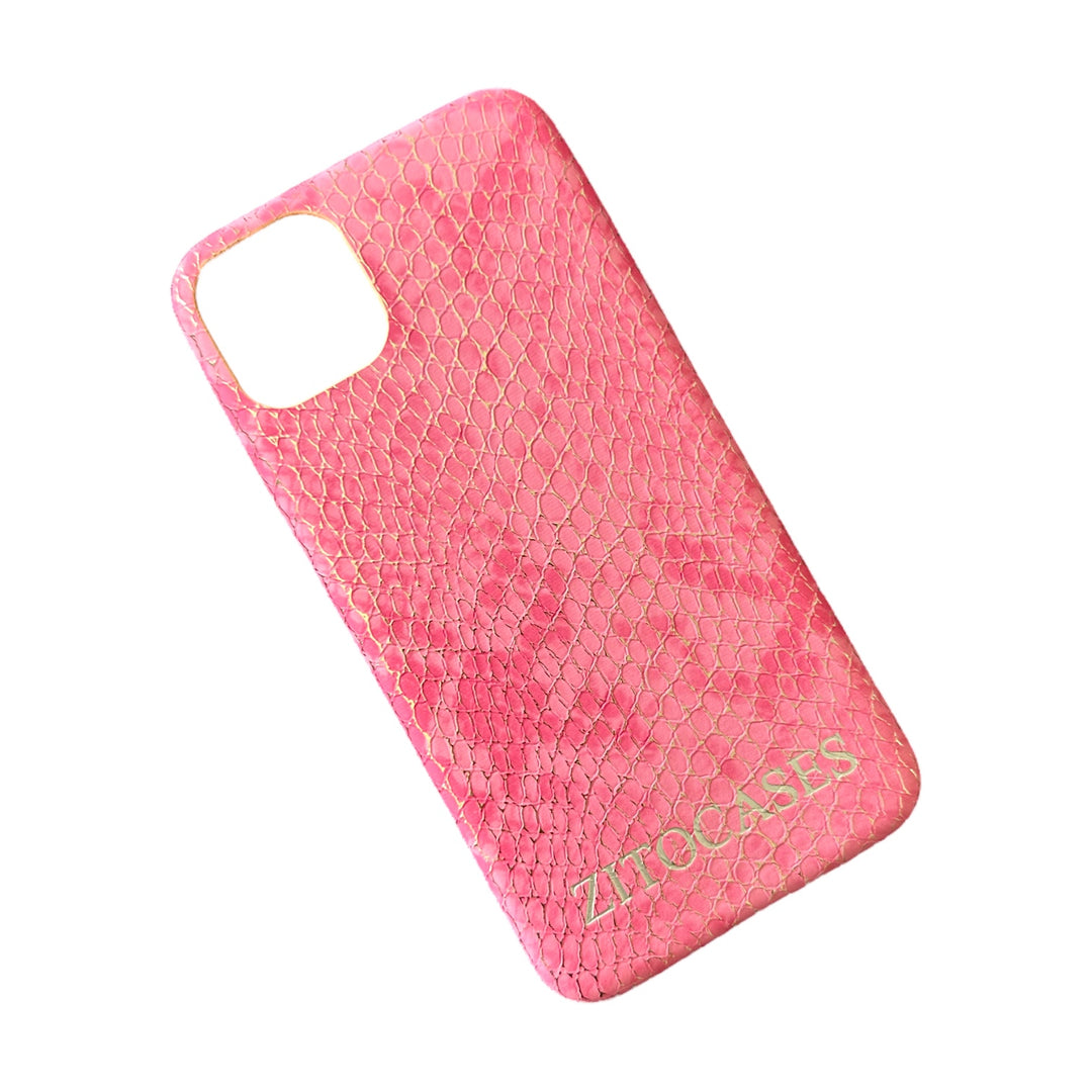 SALE | iPhone 11 Pro Max | Glänzende Schlangen-Leder Optik Hülle/Case | ZITOCASES®