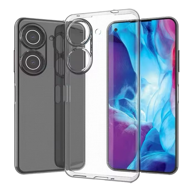 Transparente 1,5mm Silikon Hülle/Case für Asus ROG Phone 9, 9 Pro, 8, 8 Pro, 7 Ultimate, 7, 6D, 6D Ultimate, 6, 6 Pro, 5s, 5s Pro, 5, 5 Ultimate, 3, 2, ZenFone 11 Ultra, 10, 9, 8, 7 Pro, 6 | ZITOCASES®