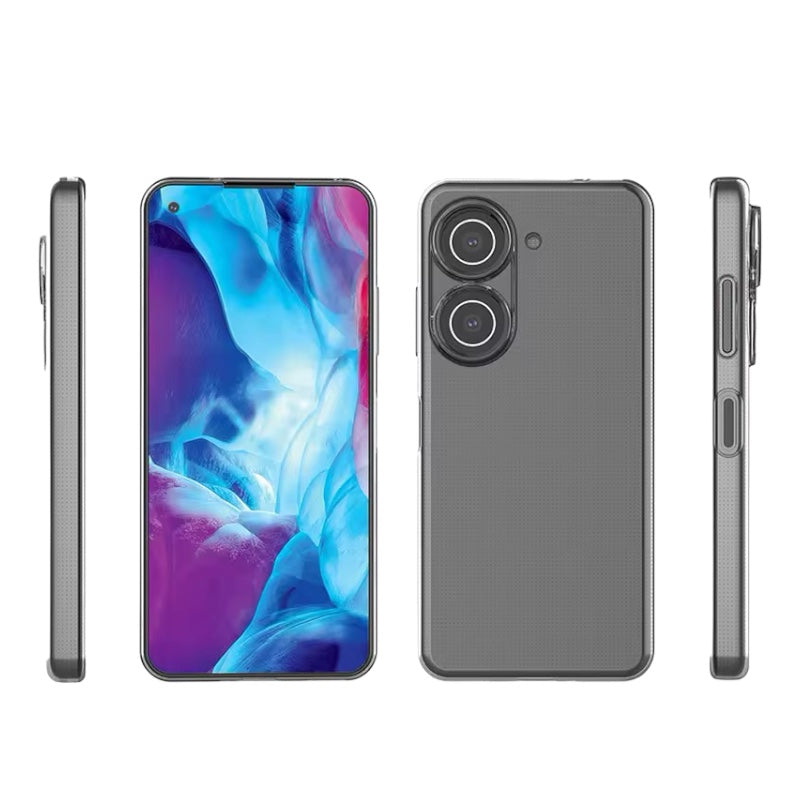 Transparente 1,5mm Silikon Hülle/Case für Asus ROG Phone 9, 9 Pro, 8, 8 Pro, 7 Ultimate, 7, 6D, 6D Ultimate, 6, 6 Pro, 5s, 5s Pro, 5, 5 Ultimate, 3, 2, ZenFone 11 Ultra, 10, 9, 8, 7 Pro, 6 | ZITOCASES®