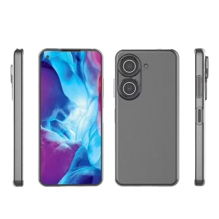 Transparente 1,5mm Silikon Hülle/Case für Asus ROG Phone 8, 8 Pro, 7 Ultimate, 7, 6D, 6D Ultimate, 6, 6 Pro, 5s, 5s Pro, 5, 5 Ultimate, 3, 2, ZenFone 11 Ultra, 10, 9, 8, 7 Pro, 6 | ZITOCASES®