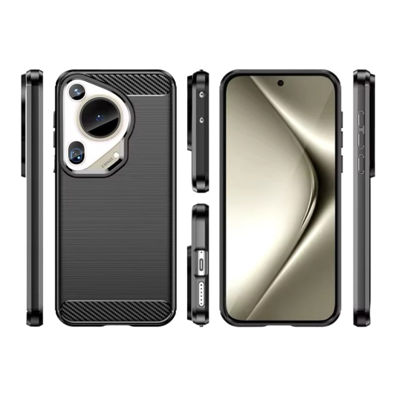 Edle Carbon Akzente Soft Hülle/Case verschiedene Farben für Huawei Pura 70, 70 Pro, 70 Ultra, P60 Pro, P50, P50 Pro, P40, P40 Pro, P40 Lite, Mate 60 Pro, 50 Pro, 40 Pro, Nova 12s, 12i, 12 SE | ZITOCASES®