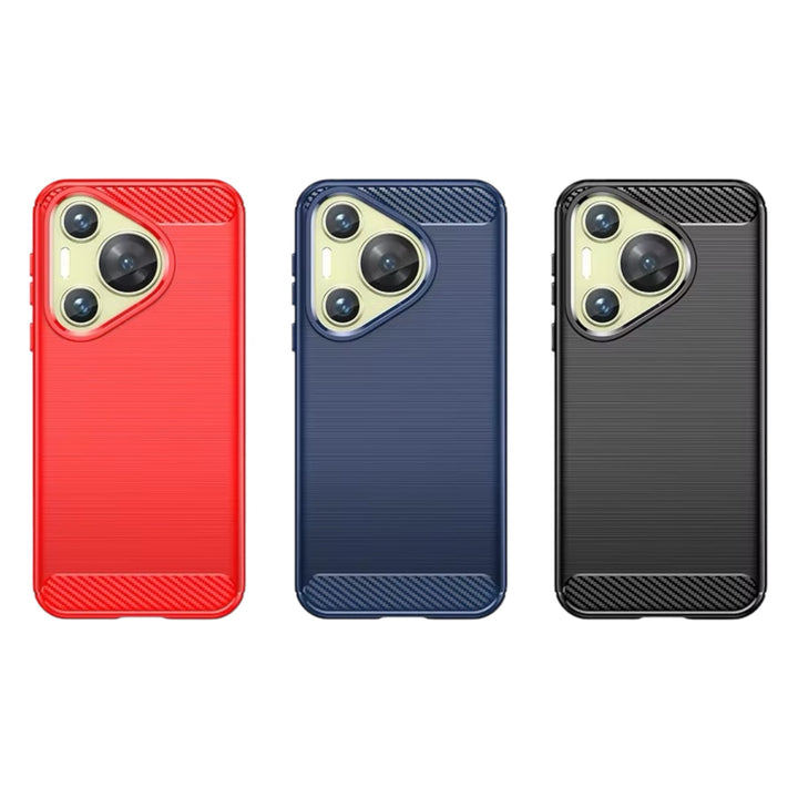 Edle Carbon Akzente Soft Hülle/Case verschiedene Farben für Huawei Pura 70, 70 Pro, 70 Ultra, P60 Pro, P50, P50 Pro, P40, P40 Pro, P40 Lite, Mate 60 Pro, 50 Pro, 40 Pro, Nova 12s, 12i, 12 SE | ZITOCASES®