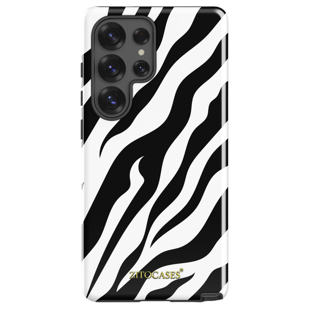 Dualschutz Zebra Muster Design 2-in-1 Hybrid Hülle/Case für Samsung Galaxy S25, S25 Plus, S25 Ultra, S25 Edge, S25 FE, S24, S24 Plus, S24 Ultra, S23, S23 Plus, S23 Ultra, S22, S22 Plus, S22 Ultra, S21 FE, S21, S21 Plus | ZITOCASES®