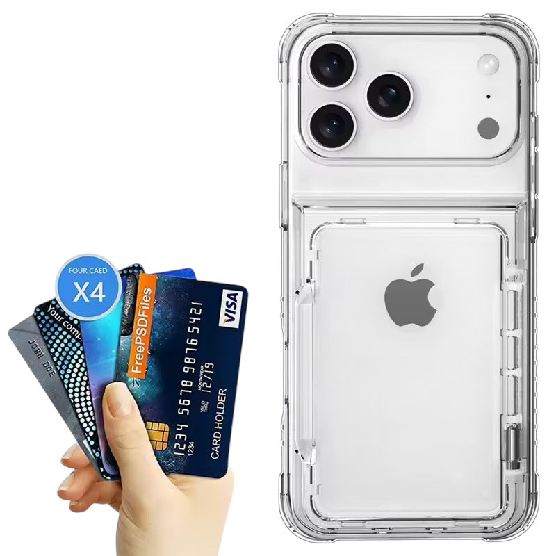 Transparente/Airbag Kartenfach Silikon Hülle/Case für iPhone 17 Pro, 17 Pro Max | ZITOCASES®