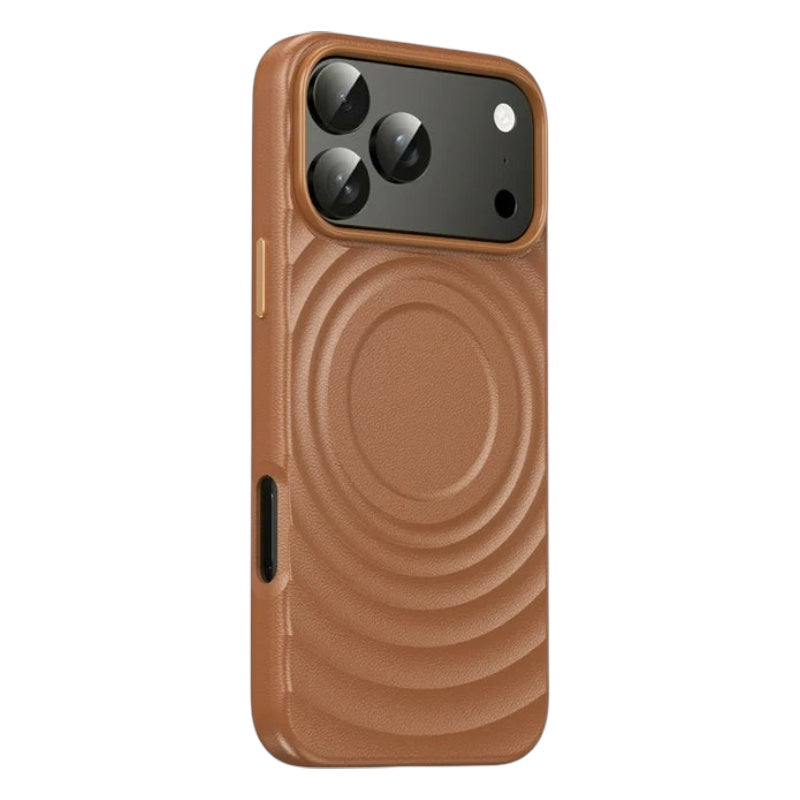 Wellen/Kunstleder Optik MagSafe/Magnet Hülle/Case für iPhone 17 Pro, 17 Pro Max | ZITOCASES®