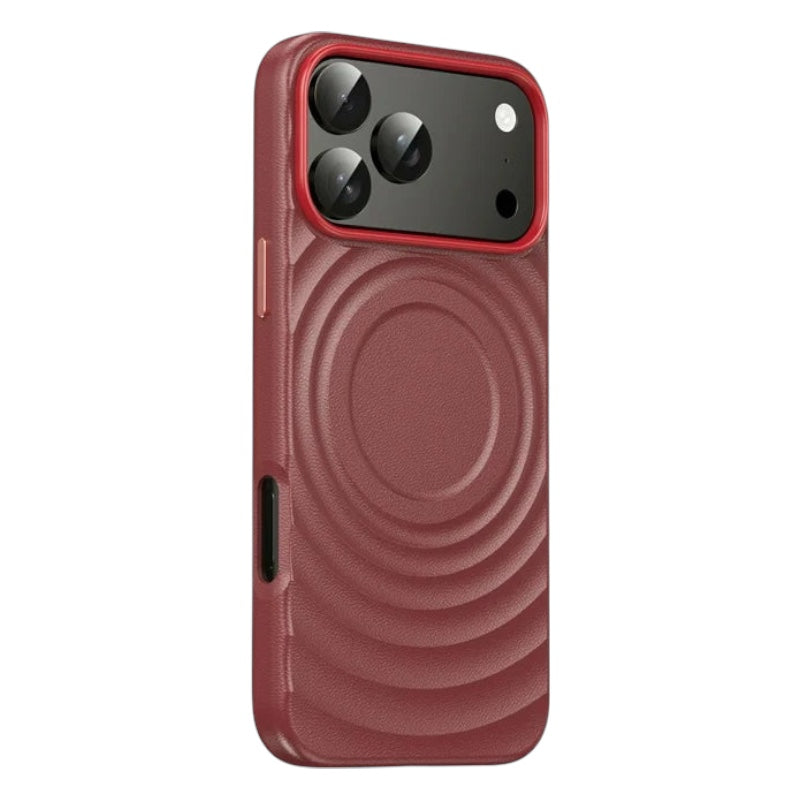 Wellen/Kunstleder Optik MagSafe/Magnet Hülle/Case für iPhone 17 Pro, 17 Pro Max | ZITOCASES®