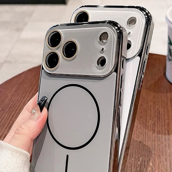 Hochglanz/Chrom MagSafe/Magnet Hülle/Case mit Kameraabdeckung für iPhone 17 Pro, 17 Pro Max | ZITOCASES®