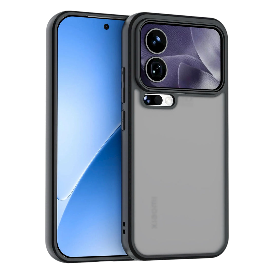 Transparente Silikon/Plastik Hülle/Case mit schwarzem Rahmen für Xiaomi 17, 17 Pro, 17 Pro Max | ZITOCASES®