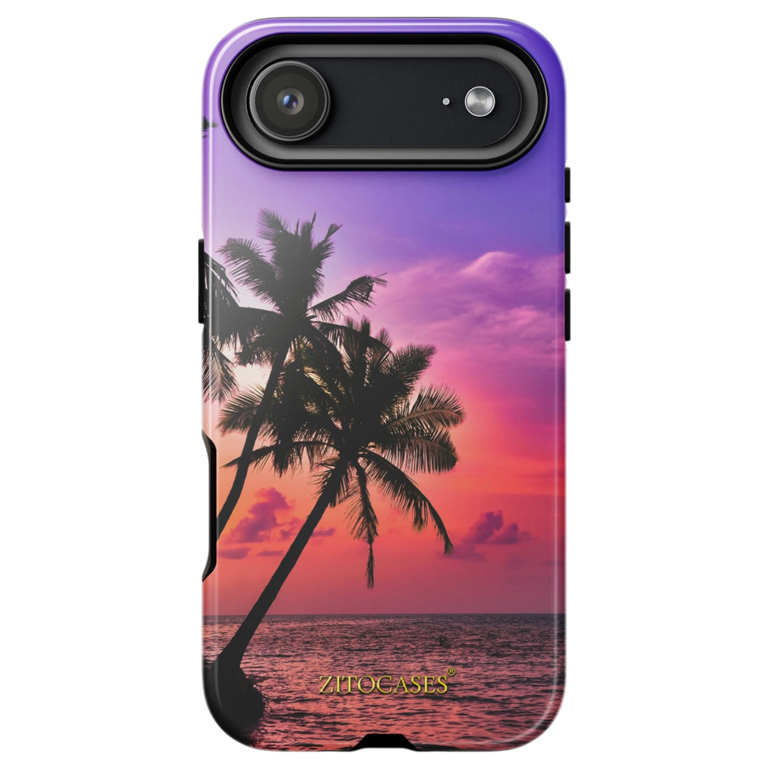 Dualschutz Palmen/Sonnenuntergang Design 2-in-1 Hybrid Hülle/Case für iPhone Air | ZITOCASES®