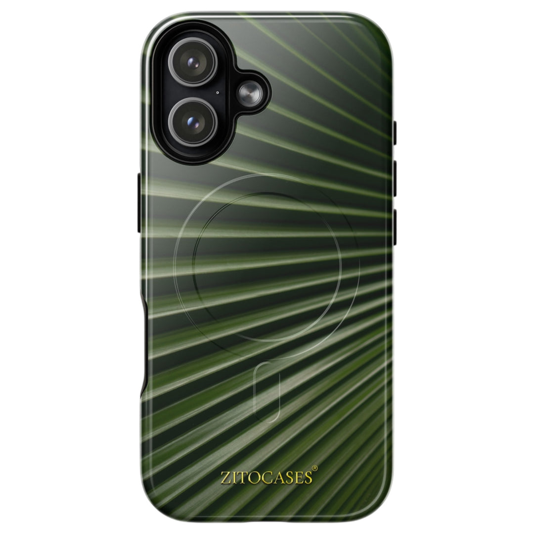 Dualschutz MagSafe/Magnet Palmen/Sommer Design 2-in-1 Hybrid Hülle/Case für iPhone 17 | ZITOCASES®