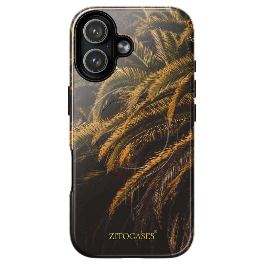 Dualschutz MagSafe/Magnet Palmenblätter Design 2-in-1 Hybrid Hülle/Case für iPhone 17 | ZITOCASES®